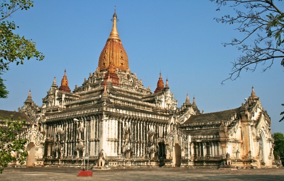 Ananda temple, great symbol of Bagan, Myanmar you must visit