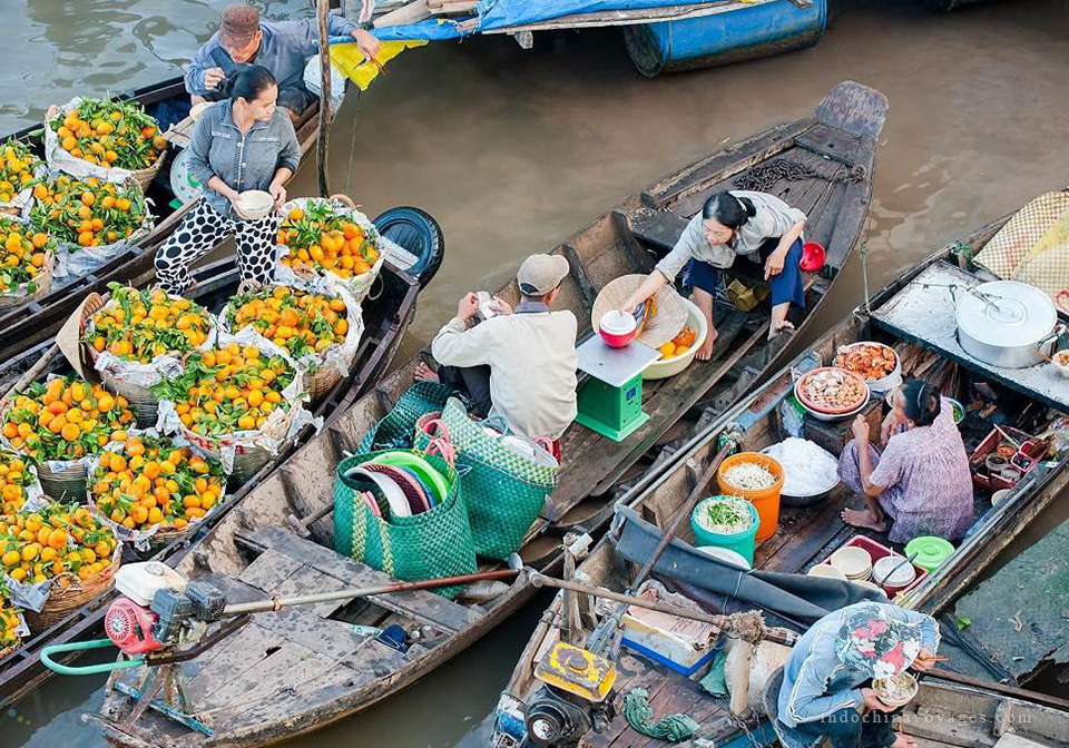 Cai Rang floating market in Vietnam