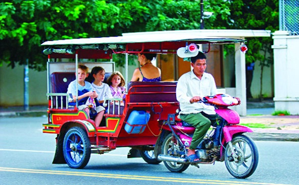 Tuk tuk - the main public transport in Cambodia