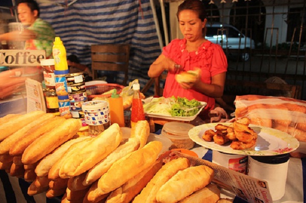 Sandwiches everywhere in Laos