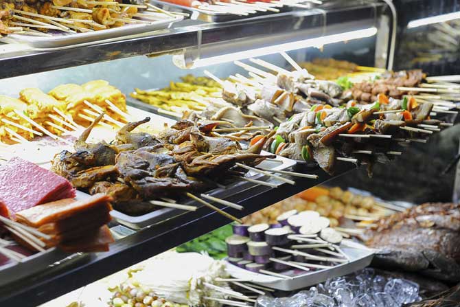 Skewer meats on Yangon’s streets will certainly take your love