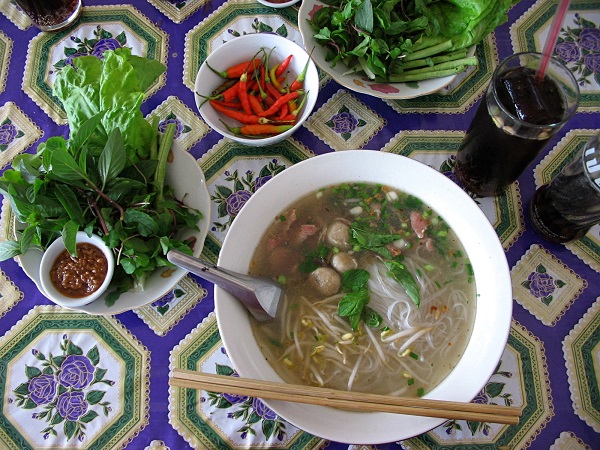 Noodle soup in Vientiane