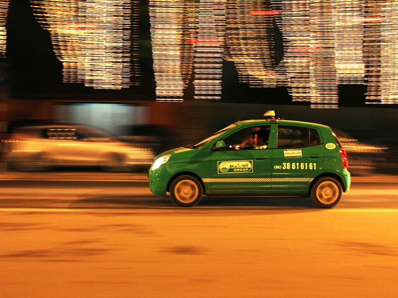 Taxi is a popular means of transport in Hanoi
