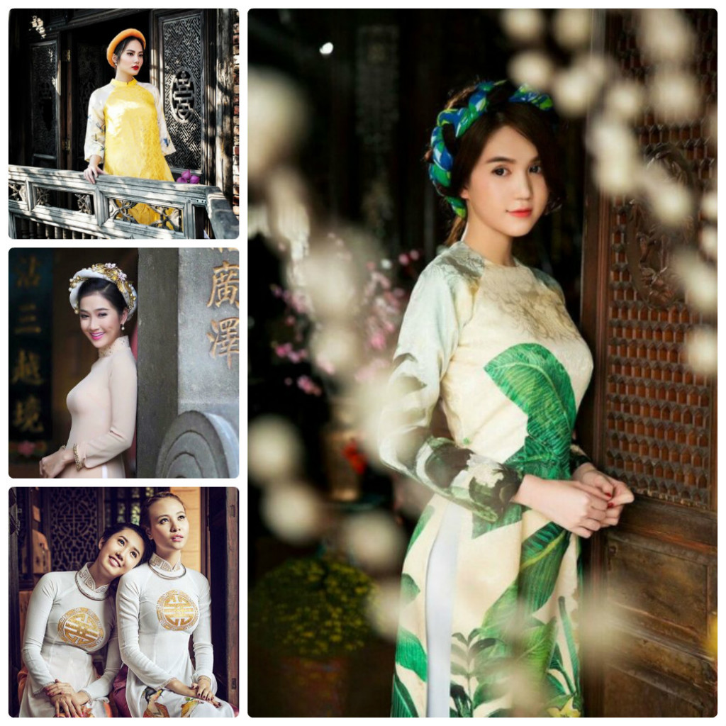 The color and pattern of Ao Dai Vietnam is symbolic and unique