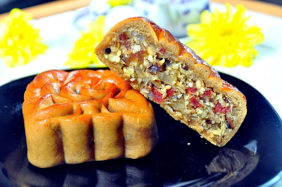 Traditional baked mooncakes