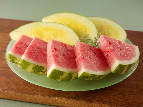 Red and yellow watermelon 