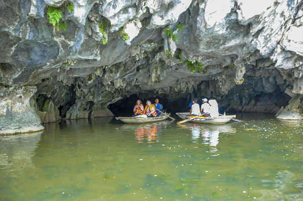 The mouth of caves in Tam Coc