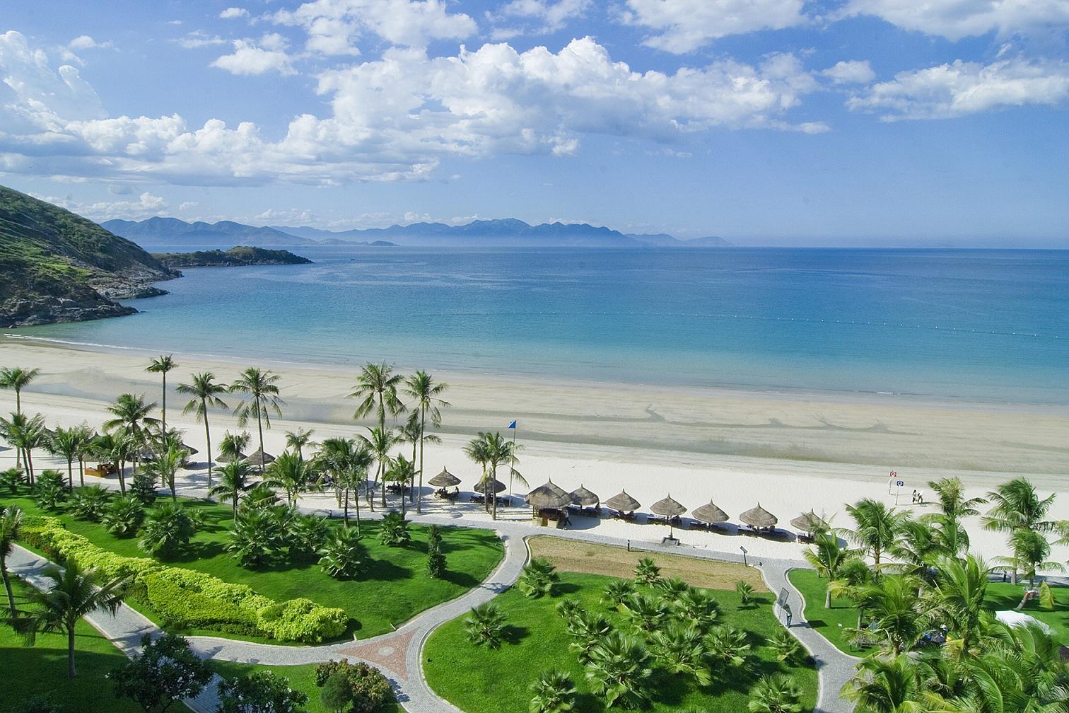 A pristine beach in Nha Trang