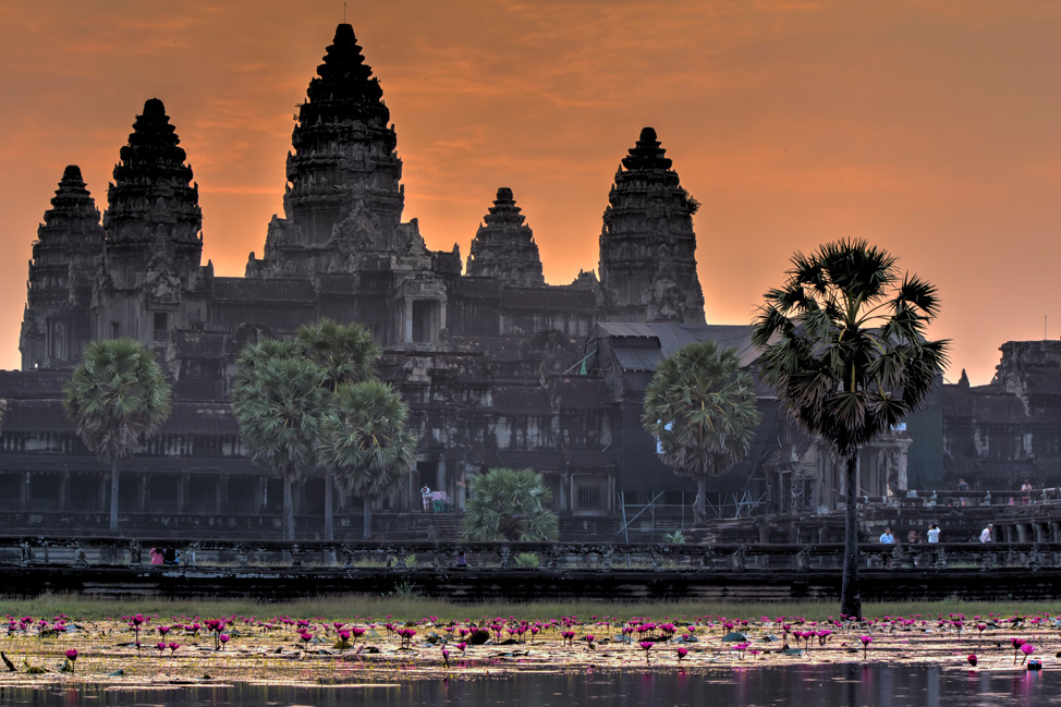 The Angkor at sunrise