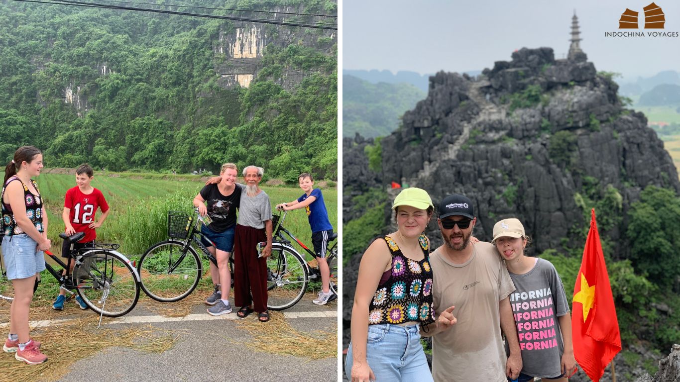 cycling along the countryside of Ninh Binh