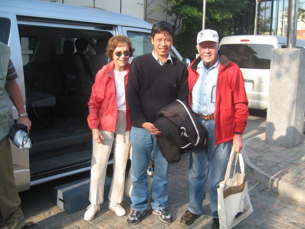 We were proud of serving tours to Jimmy and Rosalynn Carter in October 2009