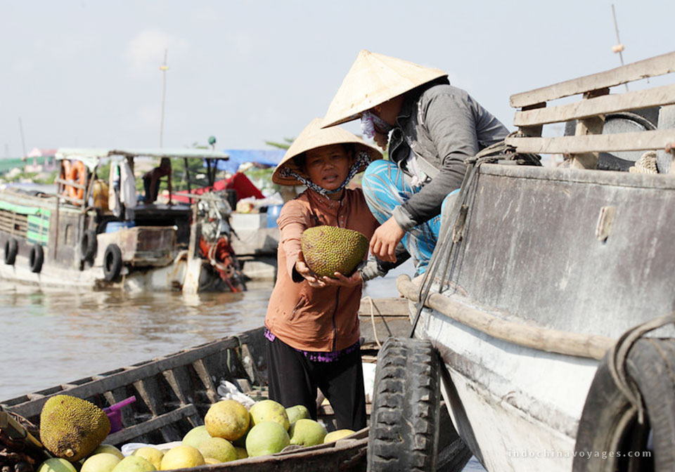 Get a glimpse into local life along the Mekong river