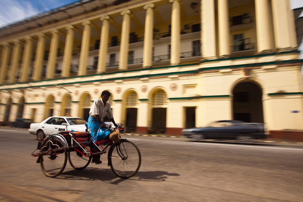 Vehicle in Yangon