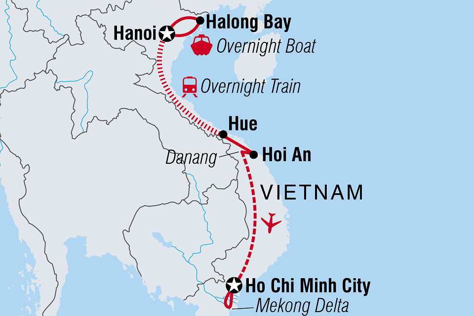 An overview of a Vietnam trip to famous destinations