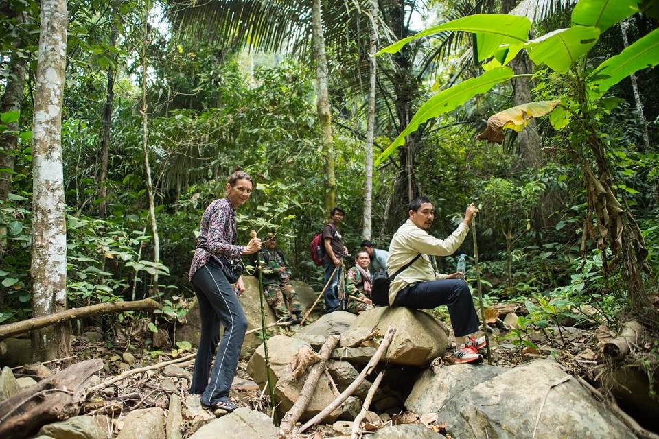 Jungle trekking in Cambodia