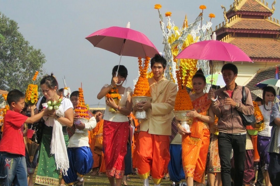 Laos traditional costume