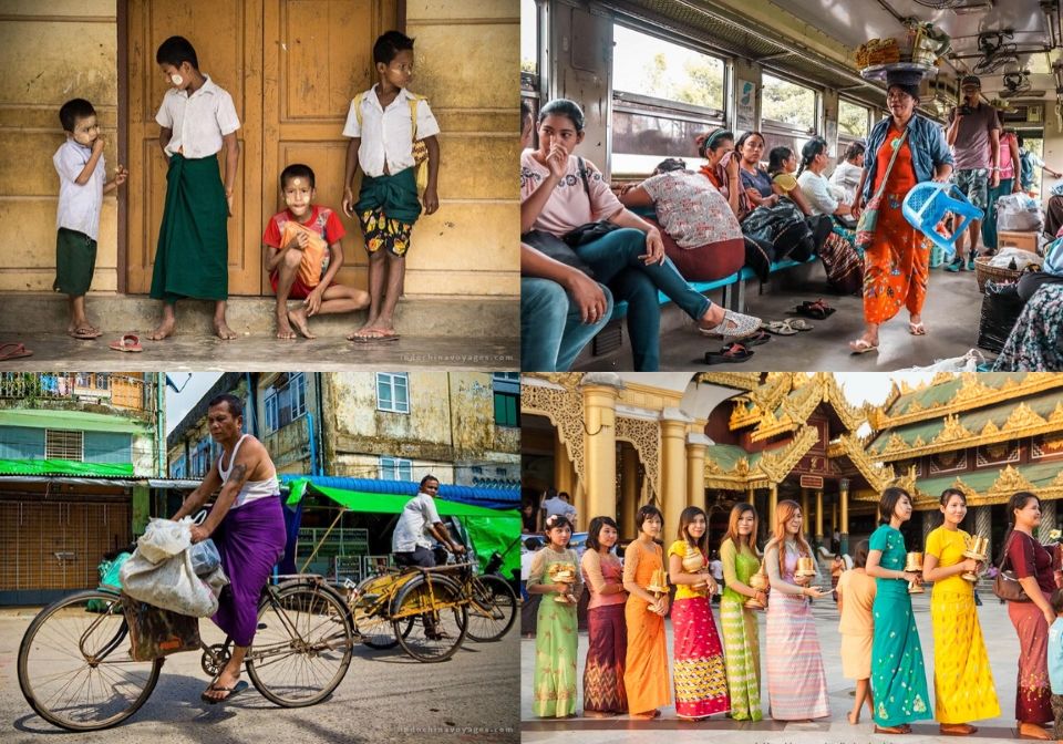 Myanmar Traditional Fashion Dress