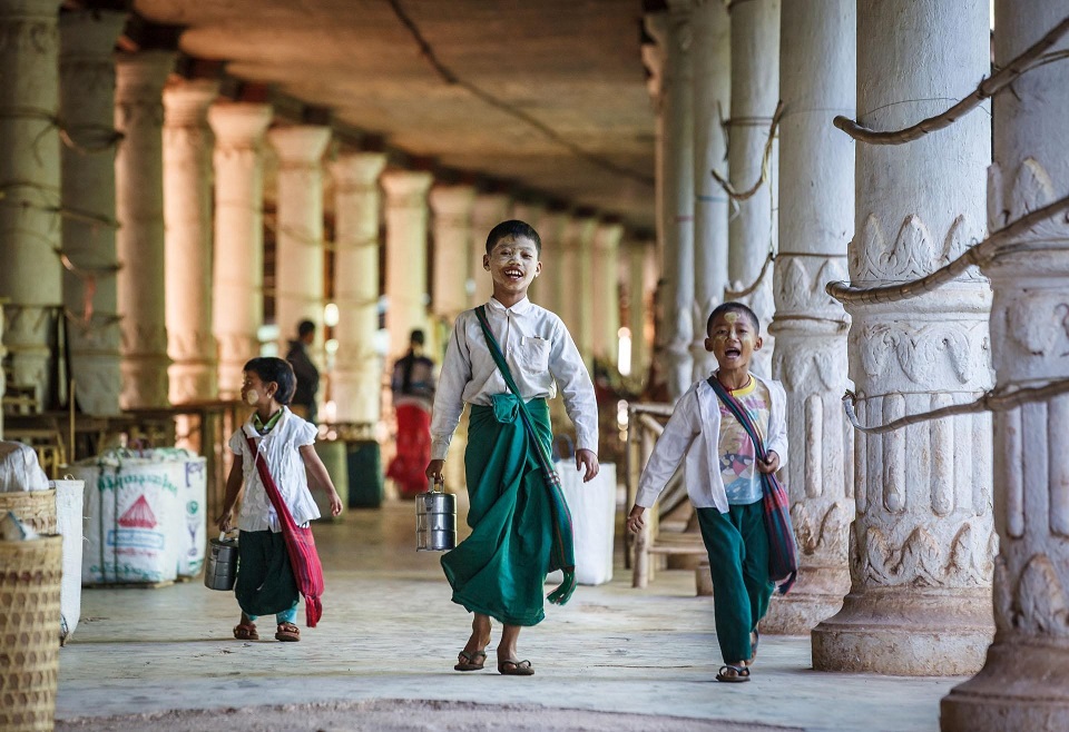 Longyi as uniforms