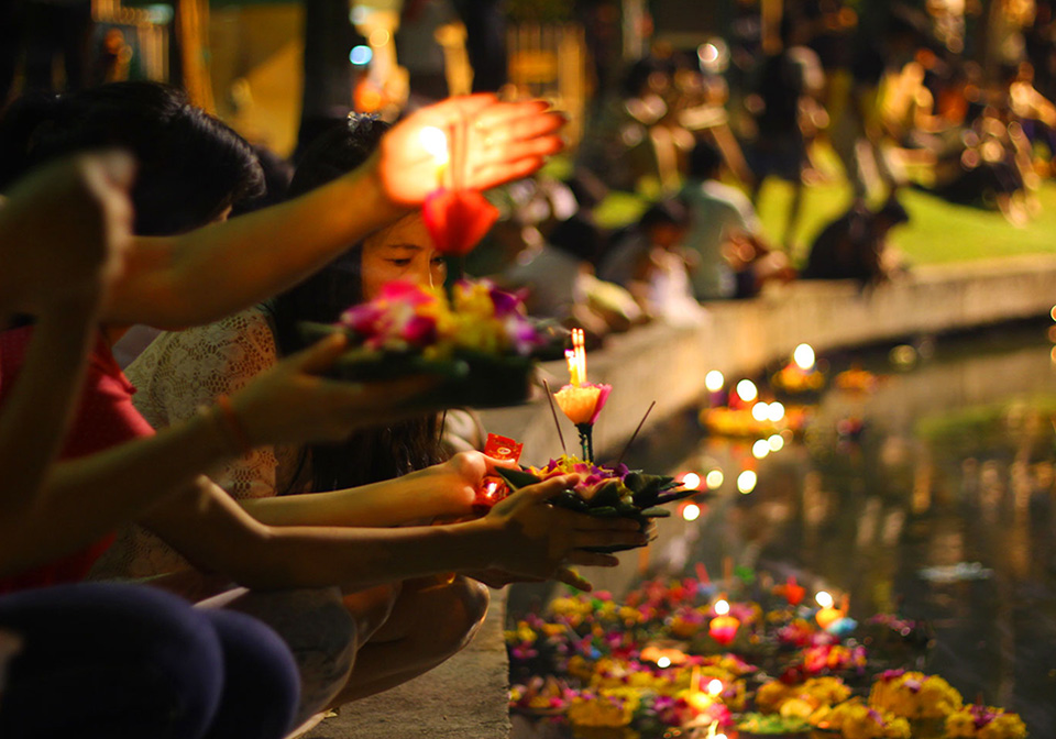 The handmade lanterns