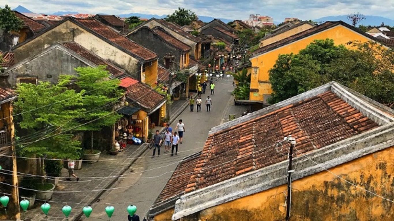 View Hoi An town from above