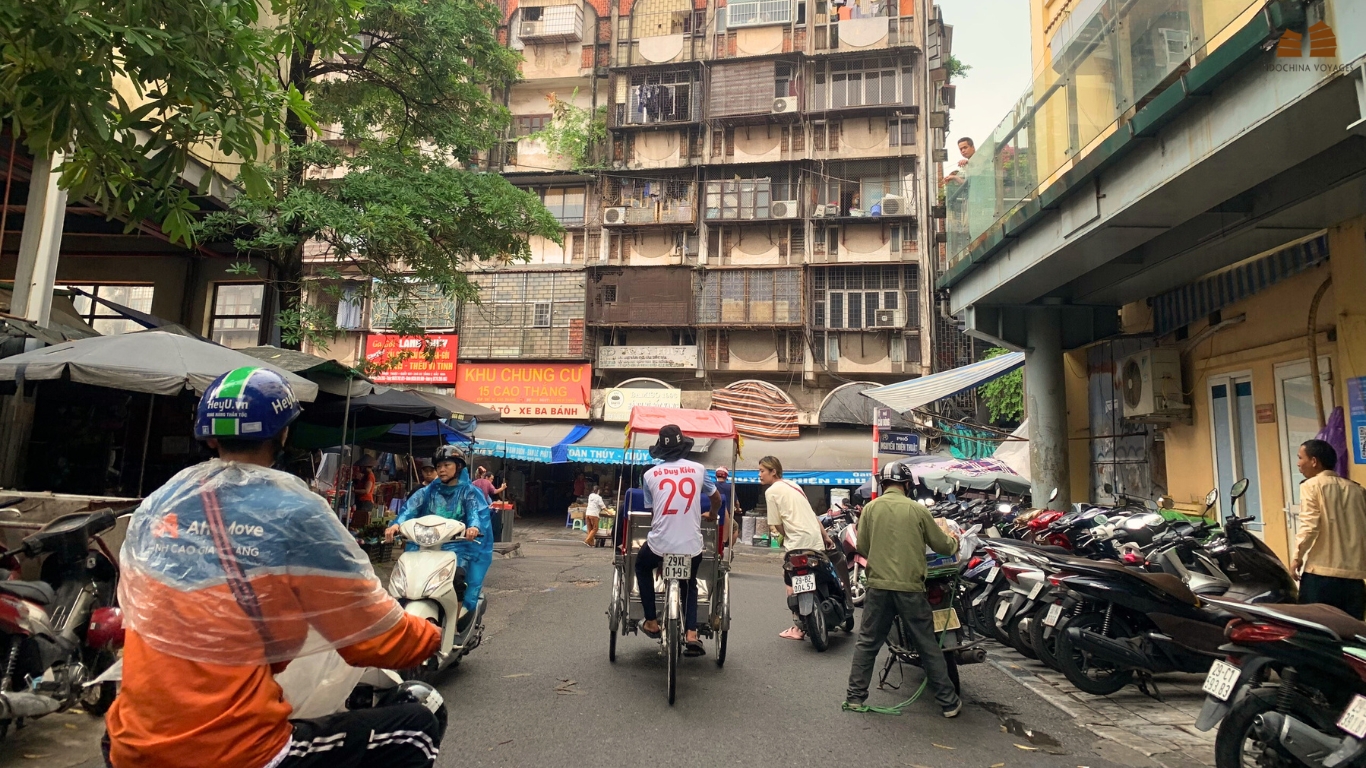 Hanoi off the beaten track - explore old apartment building