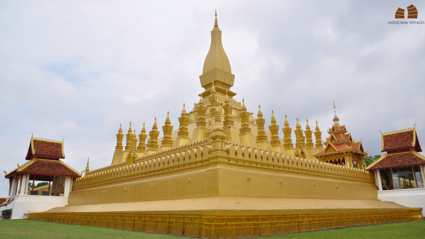 Charming Pha That Luang Stupa