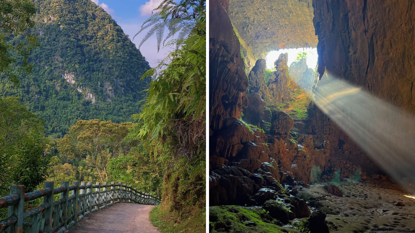 Kho Muong Cave at golden hour