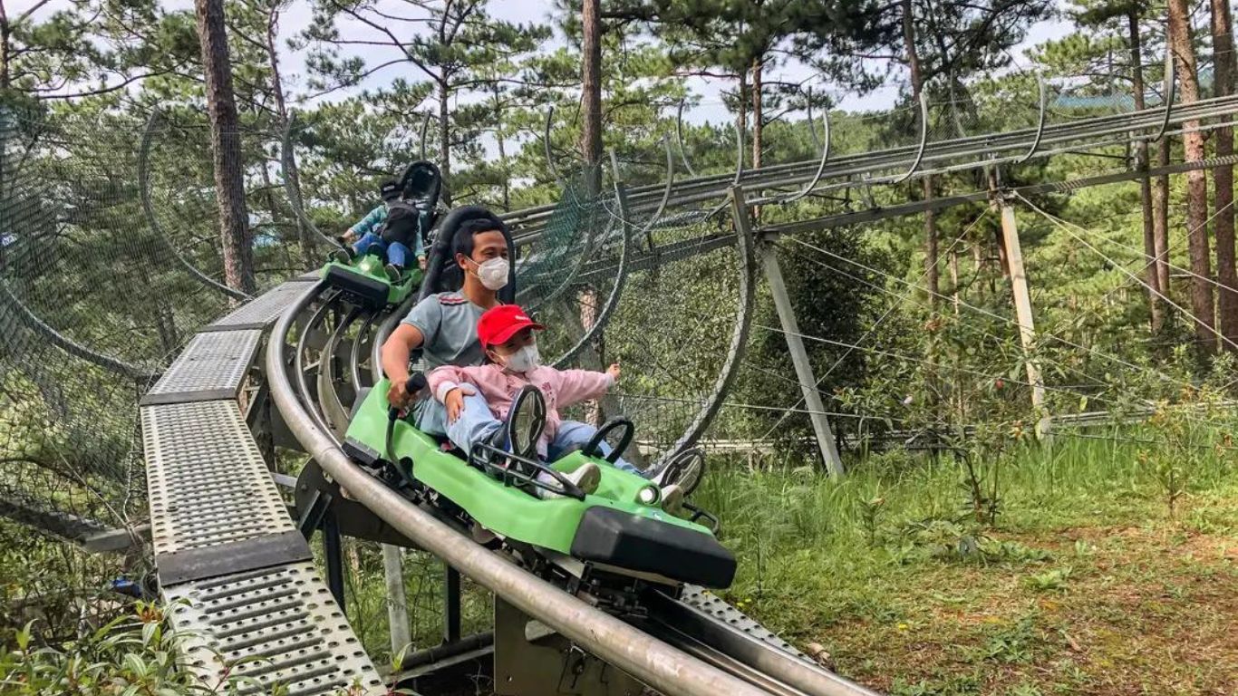 Hop on the rollercoaster at Datanla New Alpine Coaster