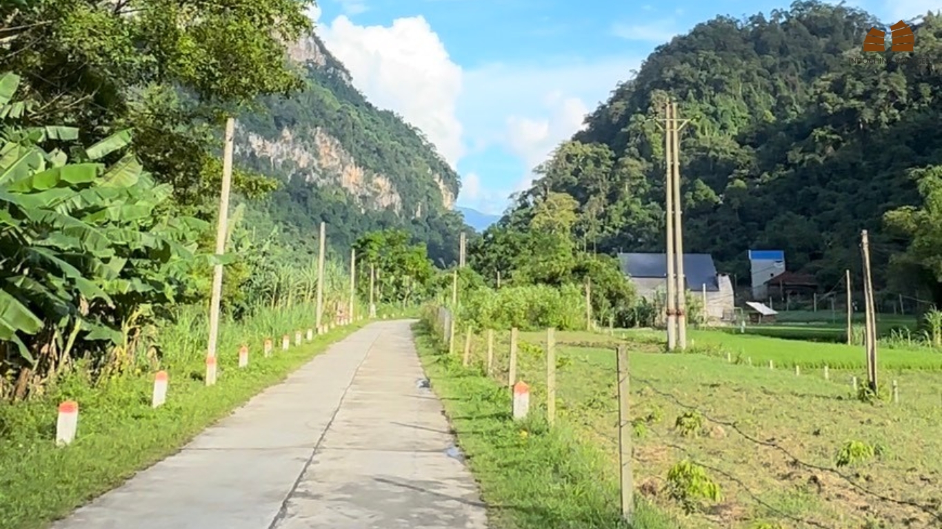 Tranquil road for trekking, hiking or riding a motorbike