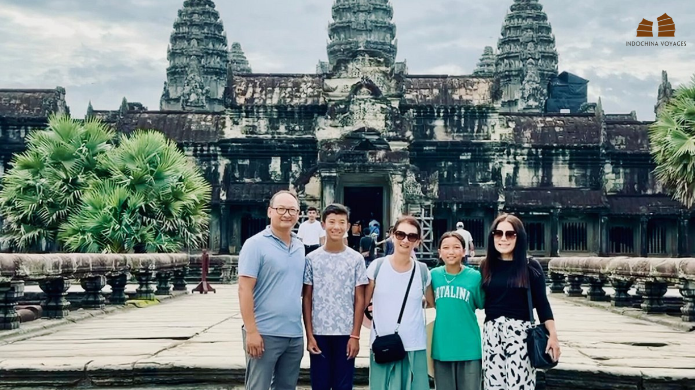 Family trip in Angkor Wat