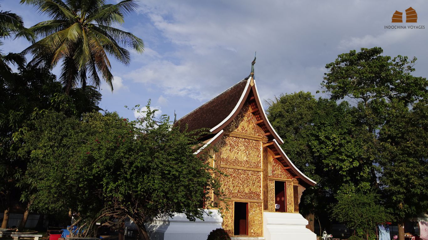 Serene atmosphere at Wat Xiang Thong Luang Prabang