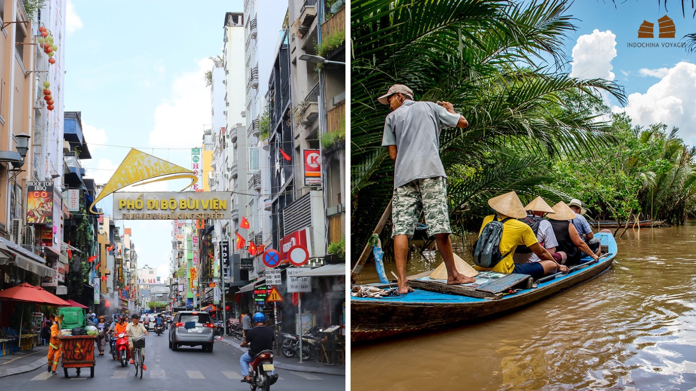 Bustling Saigon and Mekong Delta