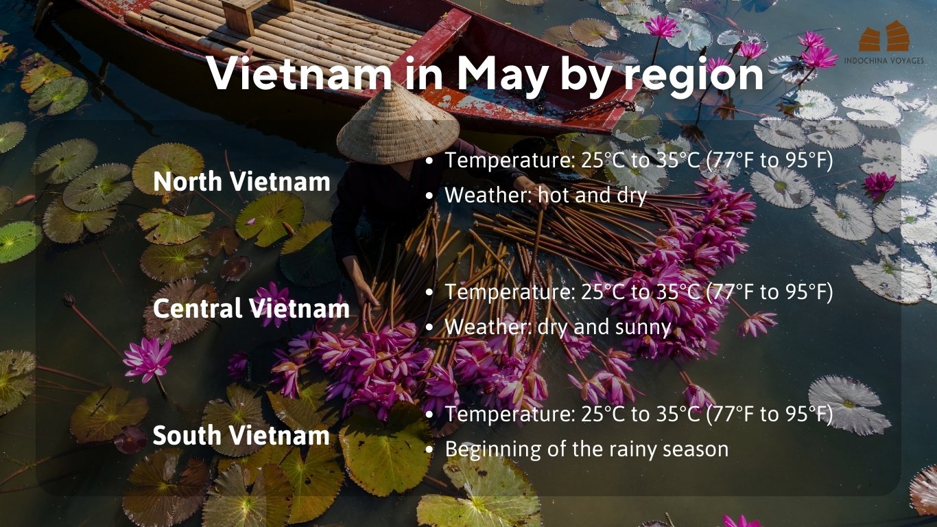 Vietnam weather in May by region
