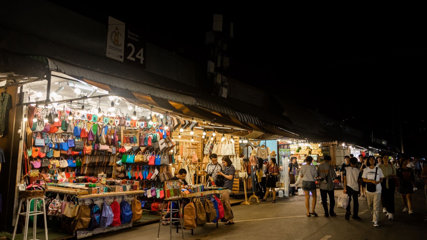 Vibrant Chatuchak Friday Night Market