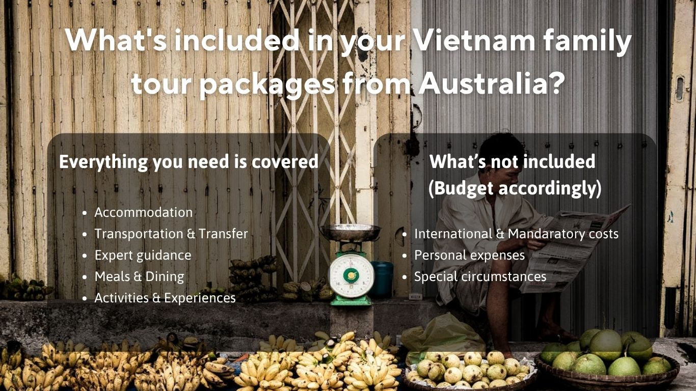 What's included in your Vietnam family tour packages from Australia