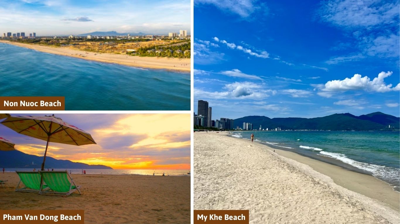 Image of 3 most famous beaches in Da Nang