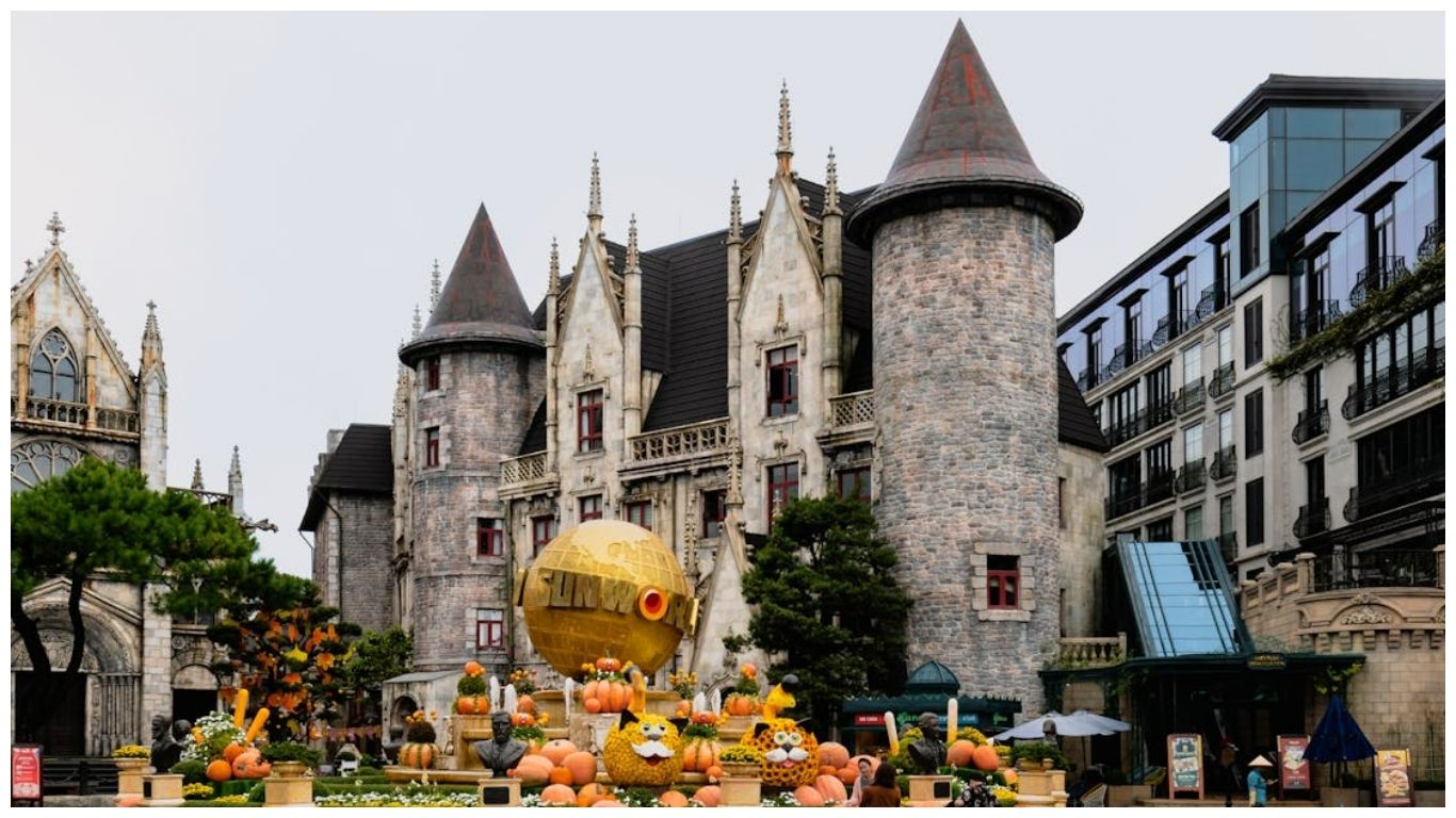 french village in ba na hills, da nang