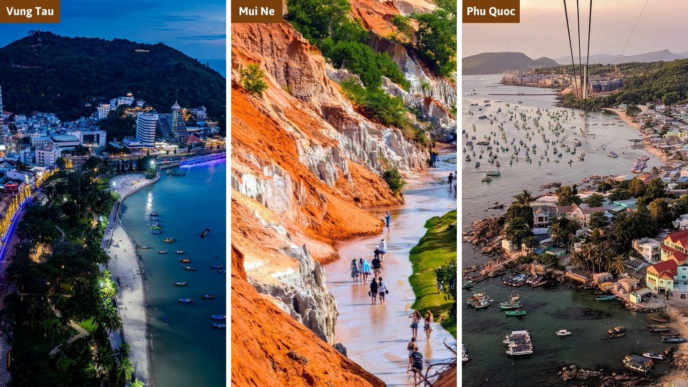Stunning coastal getaways near Ho Chi Minh City, including Vung Tau, Mui Ne, and Phu Quoc