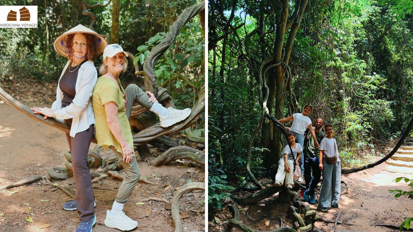 cu chi tunnels visitors (senior & kids)