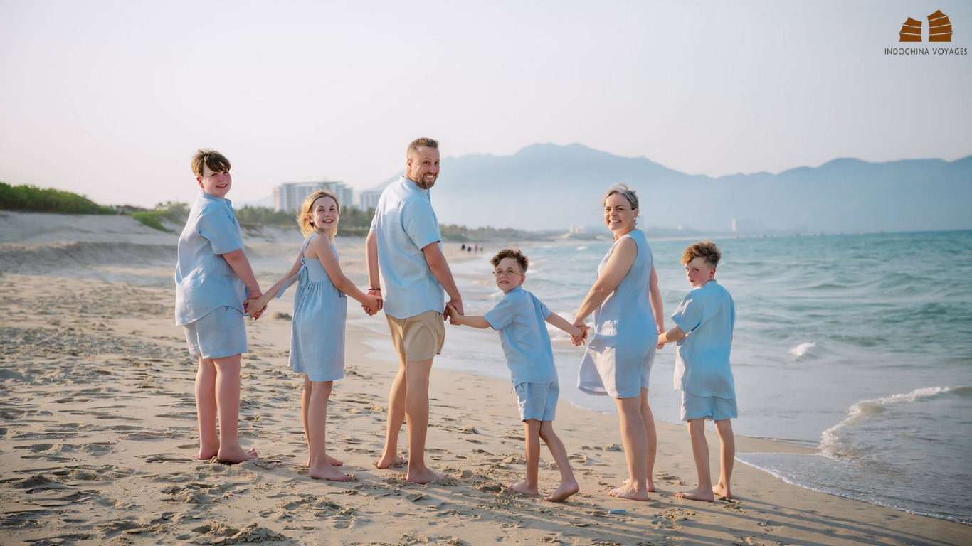 Family summer beach trip to Vietnam